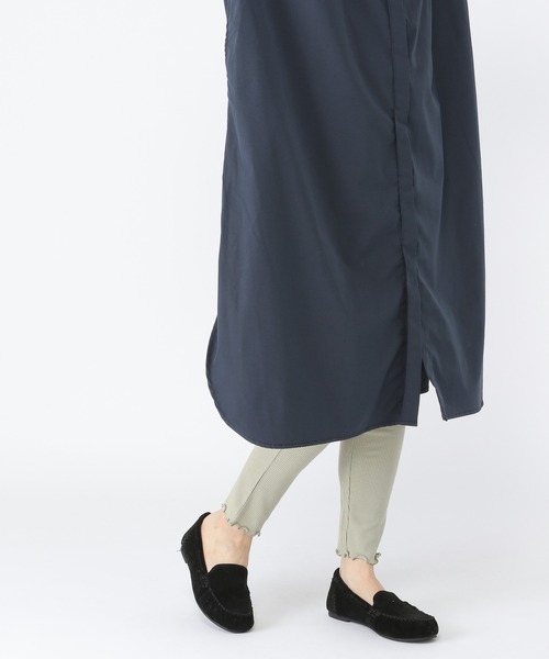 studio CLIP（スタディオクリップ）の「ウォームジンジャーペチパンツ（レギンス/スパッツ・レディース・アイボリー/スモーク/ブラック/ライトグリーン・MEDIUM/LARGE）」の4枚目の写真