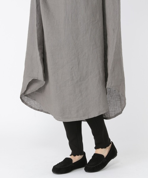 studio CLIP（スタディオクリップ）の「ウォームジンジャーペチパンツ（レギンス/スパッツ・レディース・アイボリー/スモーク/ブラック/ライトグリーン・MEDIUM/LARGE）」の2枚目の写真