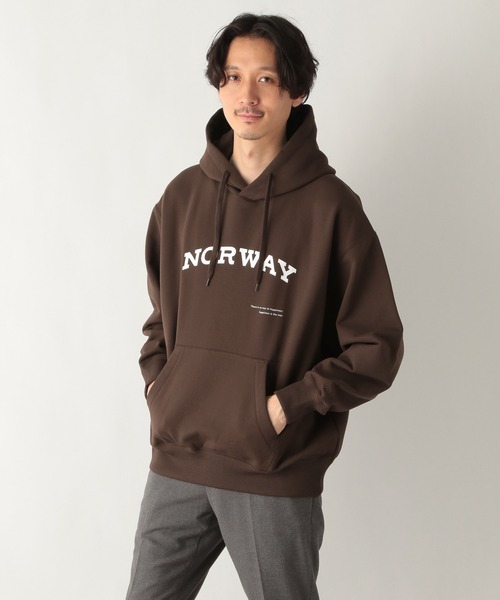 GLOBAL WORK(グローバルワーク)の「ハヤクカワクパーカー/ロゴ/235173(パーカー・メンズ・ダークブラウン/ブルー系その他6・SMALL/MEDIUM/LARGE/X-LARGE)」の1枚目の写真