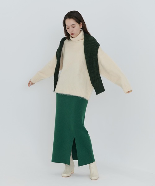 TINA：JOJUN（ティーナジョジュン）の「バスケット編み カーディガン TINA：JOJUN（カーディガン/ボレロ・レディース・ベージュ/ピンク/グリーン・M）」の9枚目の写真