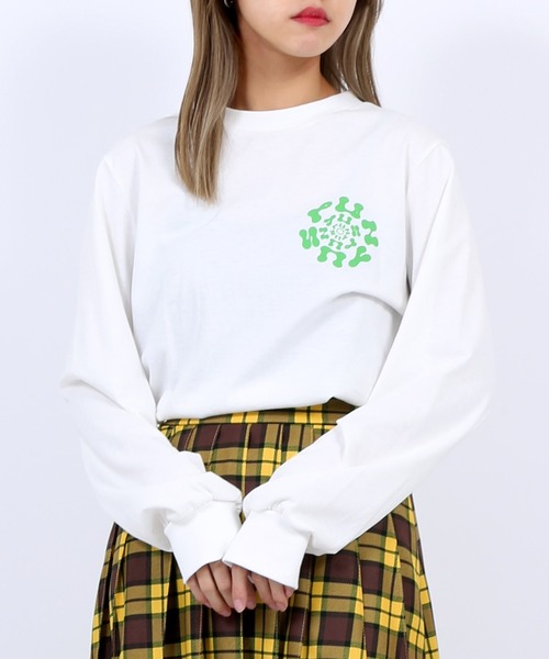 PUNYUS（プニュズ）の「DOGGYロンＴ（Tシャツ/カットソー・レディース・ホワイト/ベージュ/カーキ・1/4/2/3）」の7枚目の写真