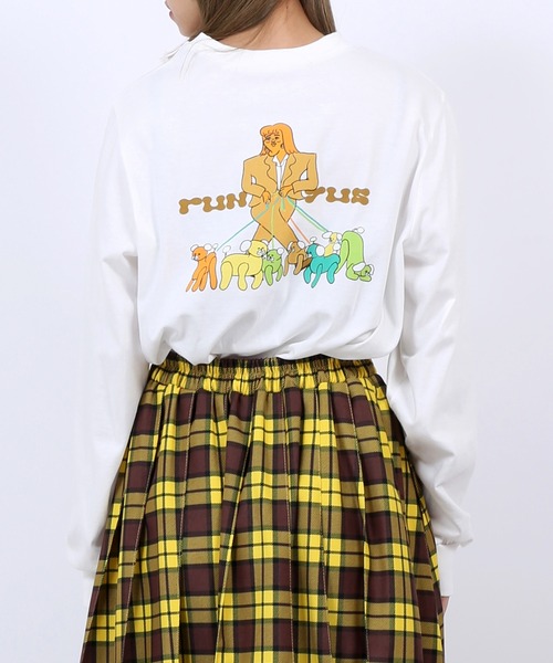PUNYUS（プニュズ）の「DOGGYロンＴ（Tシャツ/カットソー・レディース・ホワイト/ベージュ/カーキ・1/4/2/3）」の22枚目の写真