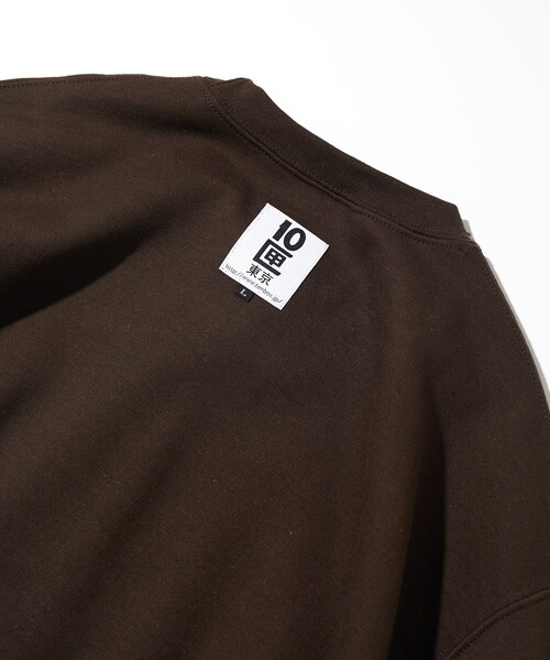 TENBOX（テンボックス）の「TENBOX/10匣/テンボックス ONEANDONLY CREW/ワンアンドオンリー クルー（Tシャツ/カットソー・メンズ・ブラウン/オレンジ・MEDIUM）」の7枚目の写真