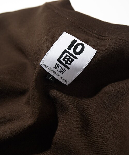TENBOX（テンボックス）の「TENBOX/10匣/テンボックス ONEANDONLY CREW/ワンアンドオンリー クルー（Tシャツ/カットソー・メンズ・ブラウン/オレンジ・MEDIUM）」の3枚目の写真