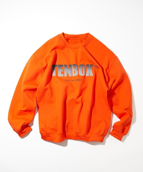 TENBOX（テンボックス）の「TENBOX/10匣/テンボックス ONEANDONLY CREW/ワンアンドオンリー クルー（Tシャツ/カットソー・メンズ・ブラウン/オレンジ・MEDIUM）」の13枚目の写真