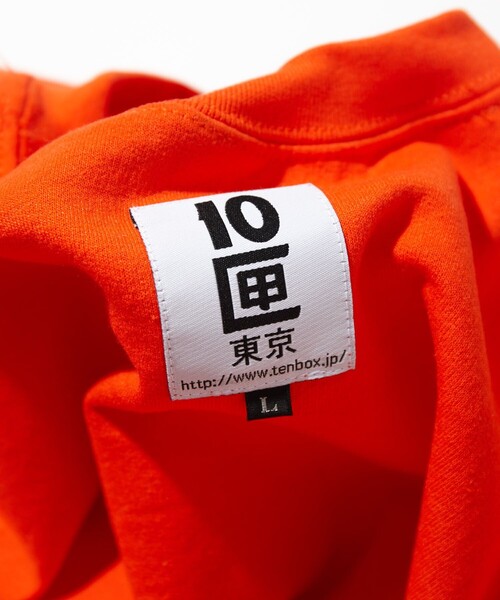 TENBOX（テンボックス）の「TENBOX/10匣/テンボックス ONEANDONLY CREW/ワンアンドオンリー クルー（Tシャツ/カットソー・メンズ・ブラウン/オレンジ・MEDIUM）」の9枚目の写真