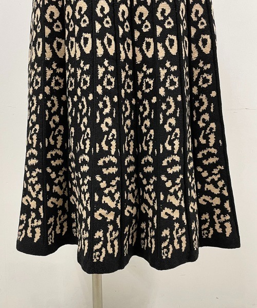 PICCIN(ピッチン)の「12Gジャガードニットスカート(スカート・レディース・ブラウン/ブラック・M/L)」の7枚目の写真