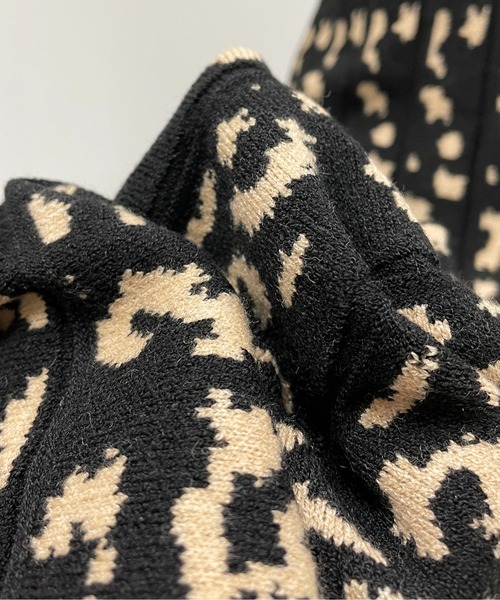 PICCIN(ピッチン)の「12Gジャガードニットスカート(スカート・レディース・ブラウン/ブラック・M/L)」の4枚目の写真