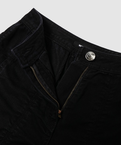 WE11DONE（ウェルダン）の「BLACK SHIRRING DENIM PANTS（デニムパンツ