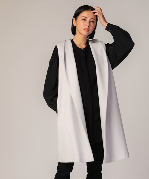 即出荷可 セール フード付きジレ 洗濯機で洗える ベスト Lautreamont ロートレアモン のファッション 期間値下げ Arenatheatre Net