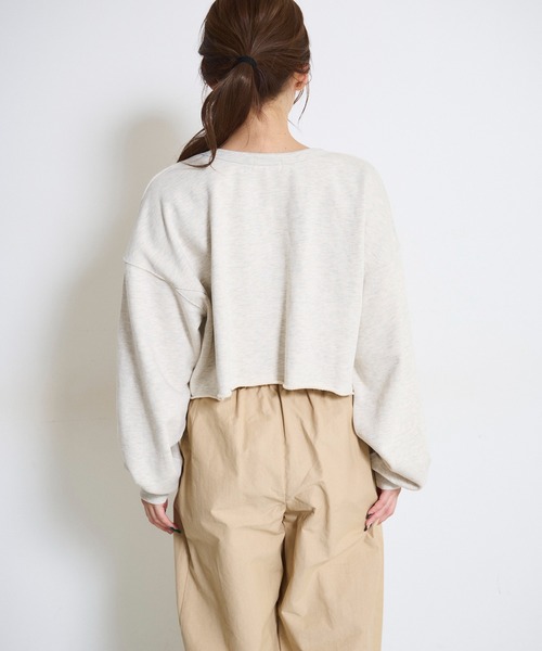 FREE'S MART（フリーズマート）の「◇カレッジロゴショート丈スウェット（スウェット・レディース・ホワイト/オレンジ/グレー・FREE）」の11枚目の写真