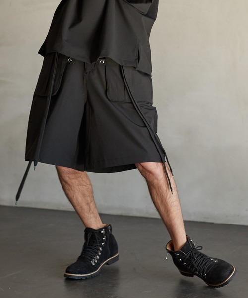 a lit r（ア リトル）の「mp9766-ハーフパンツ（その他パンツ・メンズ・グリーン/チャコール/ブラック・M/L）」の4枚目の写真
