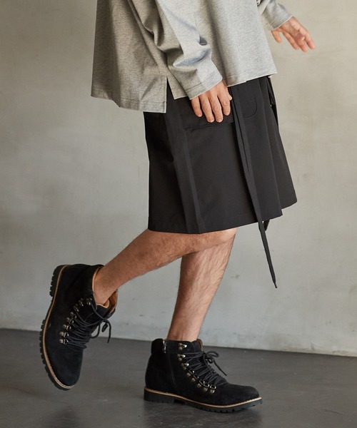 a lit r（ア リトル）の「mp9766-ハーフパンツ（その他パンツ・メンズ・グリーン/チャコール/ブラック・M/L）」の5枚目の写真