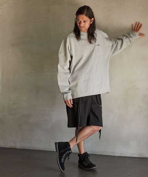 a lit r（ア リトル）の「mp9766-ハーフパンツ（その他パンツ・メンズ・グリーン/チャコール/ブラック・M/L）」の7枚目の写真