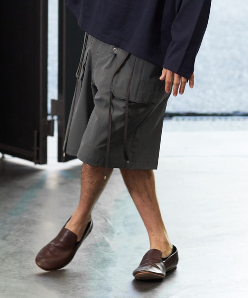 a lit r（ア リトル）の「mp9766-ハーフパンツ（その他パンツ・メンズ・グリーン/チャコール/ブラック・M/L）」の10枚目の写真