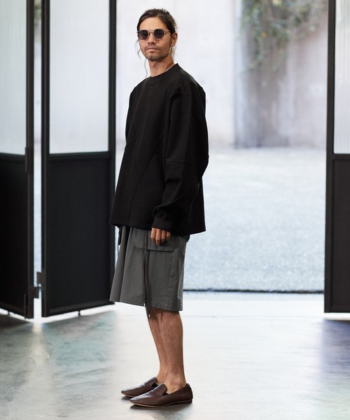 a lit r（ア リトル）の「mp9766-ハーフパンツ（その他パンツ・メンズ・グリーン/チャコール/ブラック・M/L）」の12枚目の写真