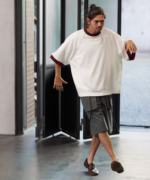 a lit r（ア リトル）の「mp9766-ハーフパンツ（その他パンツ・メンズ・グリーン/チャコール/ブラック・M/L）」の16枚目の写真