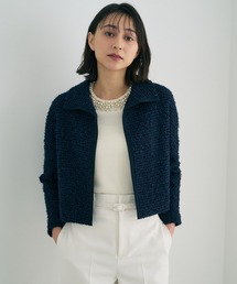 ANAYI | カラミツイード　ジャケット(ノーカラージャケット)
