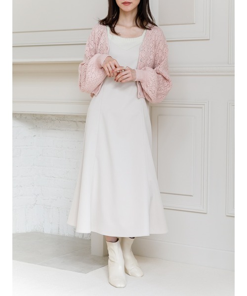 SLURR（スラ―）の「ベルト付透かしパフスリーブカーディガン（カーディガン/ボレロ・レディース・ピンク/アイボリー/ブルー系その他7・FREE）」の17枚目の写真