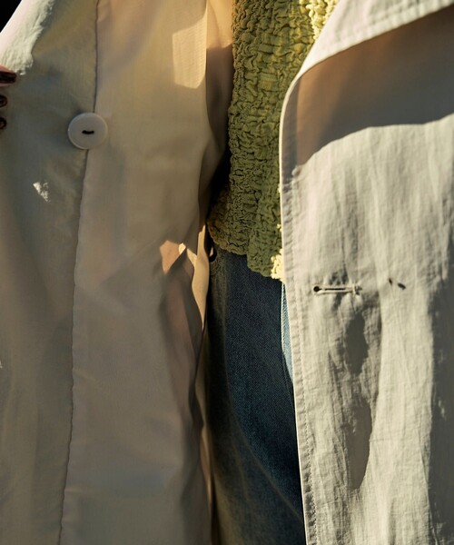 PUBLUX（パブリュクス）の「【PUBLUX/パブリュクス】 2WAYトレンチコート　スタンドカラー（トレンチコート・レディース・ベージュ/サンドベージュ/ブラック・ﾌﾘ-）」の11枚目の写真