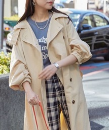 【PUBLUX/パブリュクス】 2WAYトレンチコート　スタンドカラー