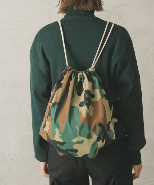 WAIPER.inc（ワイパーインク）の「CA-12 コットンリュック（ショルダーバッグ・メンズ・ブラック/ベージュ/カモフラージュ/グリーン系その他・ONE SIZE）」の4枚目の写真