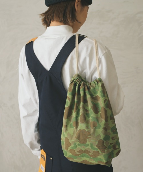 WAIPER.inc（ワイパーインク）の「CA-12 コットンリュック（ショルダーバッグ・メンズ・ブラック/ベージュ/カモフラージュ/グリーン系その他・ONE SIZE）」の5枚目の写真