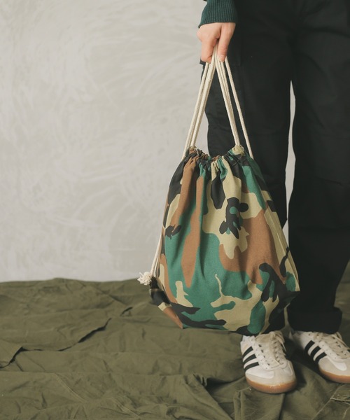 WAIPER.inc（ワイパーインク）の「CA-12 コットンリュック（ショルダーバッグ・メンズ・ブラック/ベージュ/カモフラージュ/グリーン系その他・ONE SIZE）」の7枚目の写真