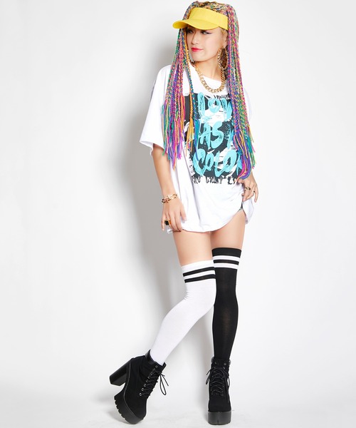 babyShoop(ベイビーシュープ)の「ラインソックス(ソックス/靴下・レディース・ホワイト/ブラック・FREE)」の12枚目の写真