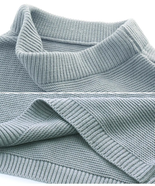 LATINA（ラティーナ）の「ガーター編みスカート（スカート・レディース・サックスブルー/アイボリー・FREE）」の6枚目の写真