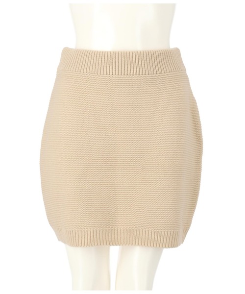 LATINA（ラティーナ）の「ガーター編みスカート（スカート・レディース・サックスブルー/アイボリー・FREE）」の9枚目の写真