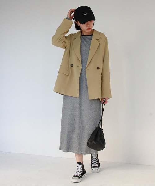 feepur（フェピュール）の「《セットアップ対応》ダブルテーラードジャケット（テーラードジャケット・レディース・ライトカーキ/モカ/アイボリー/ブラック・MEDIUM）」の13枚目の写真