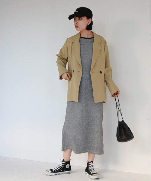 feepur（フェピュール）の「《セットアップ対応》ダブルテーラードジャケット（テーラードジャケット・レディース・ライトカーキ/モカ/アイボリー/ブラック・MEDIUM）」の12枚目の写真