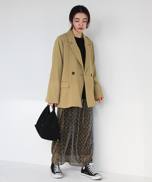 feepur（フェピュール）の「《セットアップ対応》ダブルテーラードジャケット（テーラードジャケット・レディース・ライトカーキ/モカ/アイボリー/ブラック・MEDIUM）」の15枚目の写真