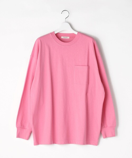FREAK'S STORE（フリークスストア）の「BIGポケロンTEE(ポケットロングスリーブTシャツ)（Tシャツ/カットソー・レディース・ブラック/ベージュ/ピンク系その他/グリーン/オフホワイト・ﾌﾘ-）」の20枚目の写真