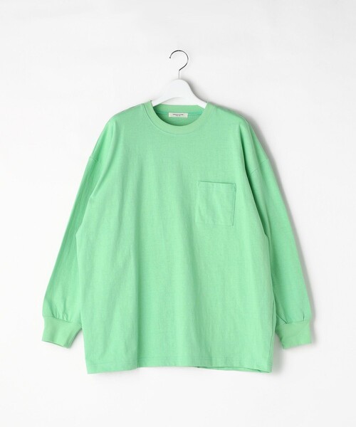 FREAK'S STORE（フリークスストア）の「BIGポケロンTEE(ポケットロングスリーブTシャツ)（Tシャツ/カットソー・レディース・ブラック/ベージュ/ピンク系その他/グリーン/オフホワイト・ﾌﾘ-）」の21枚目の写真