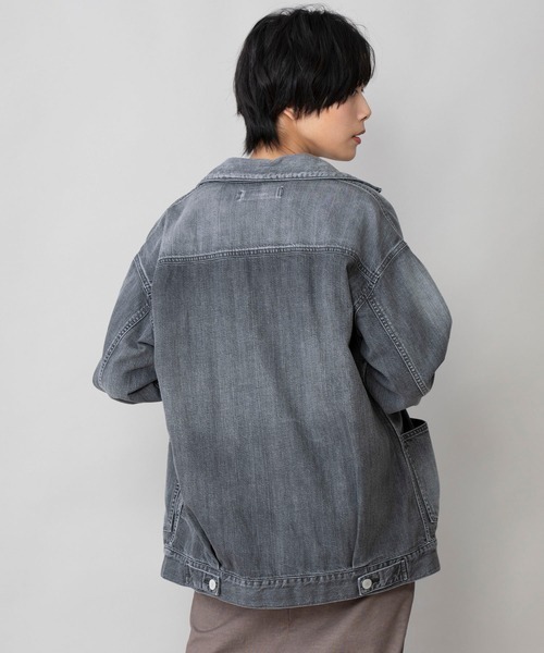 Munich（ミューニック）の「Munich(ミューニック) 10イヤーエイジ8oz デニムジャケット/MN211B40（ブルゾン・レディース・ブラック/インディゴブルー・SMALL）」の15枚目の写真