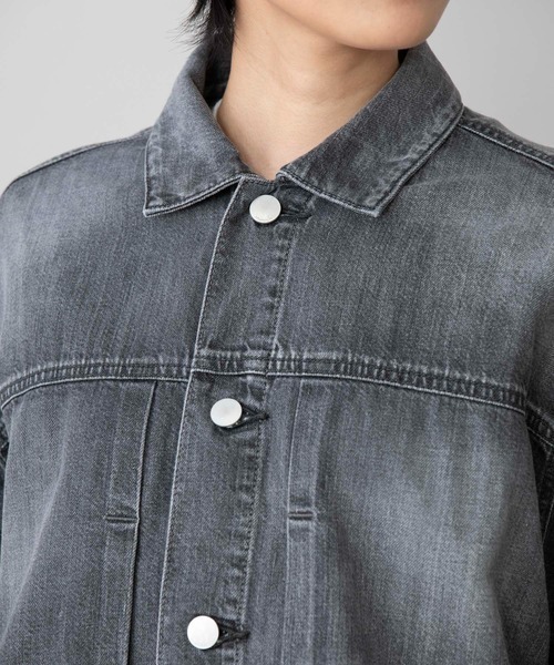 Munich（ミューニック）の「Munich(ミューニック) 10イヤーエイジ8oz デニムジャケット/MN211B40（ブルゾン・レディース・ブラック/インディゴブルー・SMALL）」の14枚目の写真