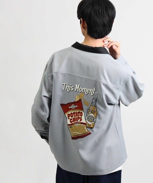 BACK NUMBER（バックナンバー）の「【BACK NUMBER】ＢＩＧ刺繍ワークシャツ（シャツ/ブラウス・メンズ・オフホワイト/ブラック/ブルー・XL/L/M）」の3枚目の写真