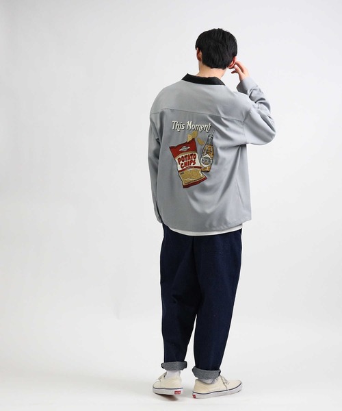 BACK NUMBER（バックナンバー）の「【BACK NUMBER】ＢＩＧ刺繍ワークシャツ（シャツ/ブラウス・メンズ・オフホワイト/ブラック/ブルー・XL/L/M）」の13枚目の写真