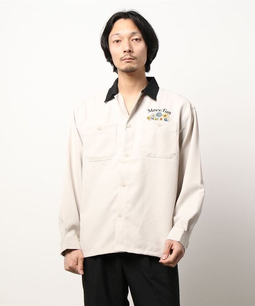 BACK NUMBER（バックナンバー）の「【BACK NUMBER】ＢＩＧ刺繍ワークシャツ（シャツ/ブラウス・メンズ・オフホワイト/ブラック/ブルー・XL/L/M）」の10枚目の写真