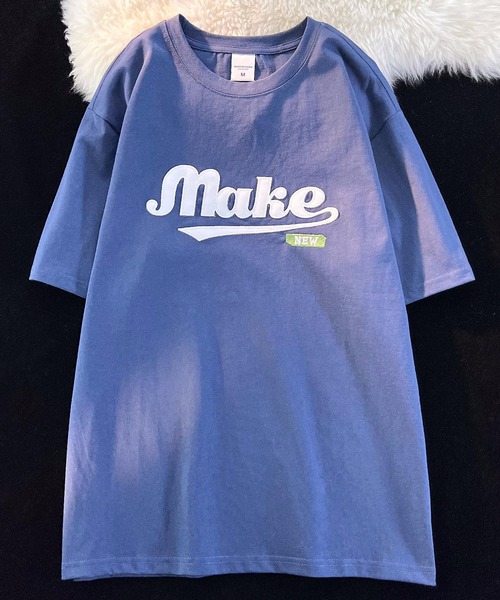 DEVICE(デバイス)の「韓国風 ビックフロント刺繍ロゴ Tシャツ(Tシャツ/カットソー・メンズ・ブラック/ブルー・FREE)」の20枚目の写真