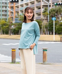 SweetMommy（スウィートマミー）の「ドロップショルダーボートネックT（マタニティウェア/グッズ）」