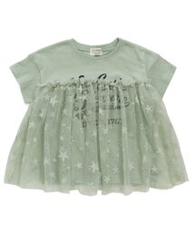プリントチュールTシャツ