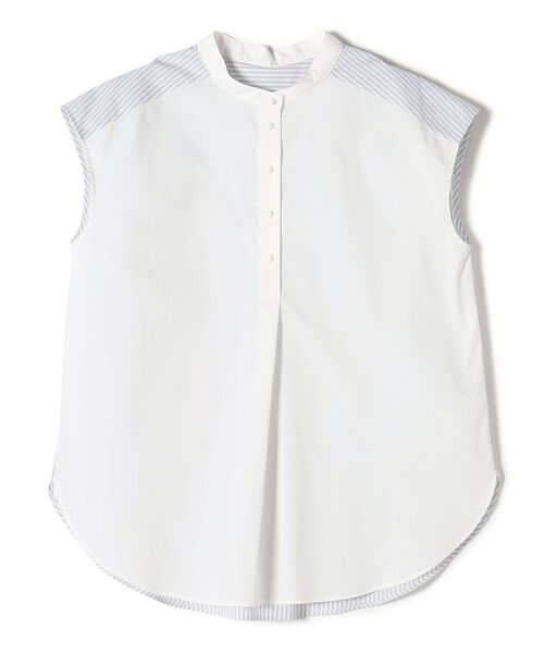 SHIPS(シップス)の「*〈手洗い可能〉ストレッチコンビネーションブラウス◇(シャツ/ブラウス・レディース・オフホワイト/ブラック/ライトグレー/ダークグレー/ネイビー・ONE SIZE)」の6枚目の写真
