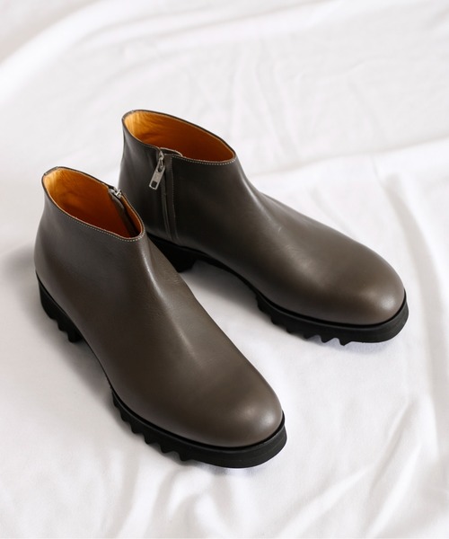 SPACE CRAFT(スペースクラフト)の「SPACE CRAFT スペースクラフト / SHARK SIDE ZIP BOOTS シャークソール サイドジップブーツ ヒールブーツ / SC-432(ブーツ・レディース・ブラック/グレー・26.5cm/26cm/24.5cm/25cm/25.5cm/23.5cm/24cm/23cm/27cm)」の20枚目の写真