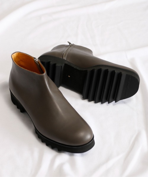 SPACE CRAFT(スペースクラフト)の「SPACE CRAFT スペースクラフト / SHARK SIDE ZIP BOOTS シャークソール サイドジップブーツ ヒールブーツ / SC-432(ブーツ・レディース・ブラック/グレー・26.5cm/26cm/24.5cm/25cm/25.5cm/23.5cm/24cm/23cm/27cm)」の19枚目の写真