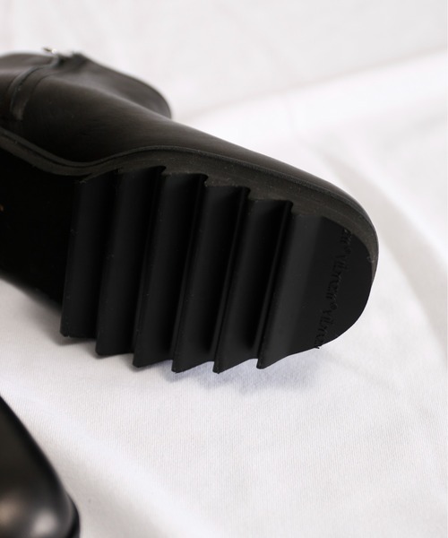 SPACE CRAFT(スペースクラフト)の「SPACE CRAFT スペースクラフト / SHARK SIDE ZIP BOOTS シャークソール サイドジップブーツ ヒールブーツ / SC-432(ブーツ・レディース・ブラック/グレー・26.5cm/26cm/24.5cm/25cm/25.5cm/23.5cm/24cm/23cm/27cm)」の11枚目の写真