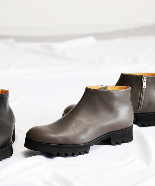 SPACE CRAFT(スペースクラフト)の「SPACE CRAFT スペースクラフト / SHARK SIDE ZIP BOOTS シャークソール サイドジップブーツ ヒールブーツ / SC-432(ブーツ・レディース・ブラック/グレー・26.5cm/26cm/24.5cm/25cm/25.5cm/23.5cm/24cm/23cm/27cm)」の21枚目の写真