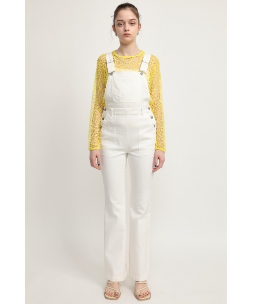 SLY（スライ）の「COTTON 2WAY SALOPETTE コットン サロペット